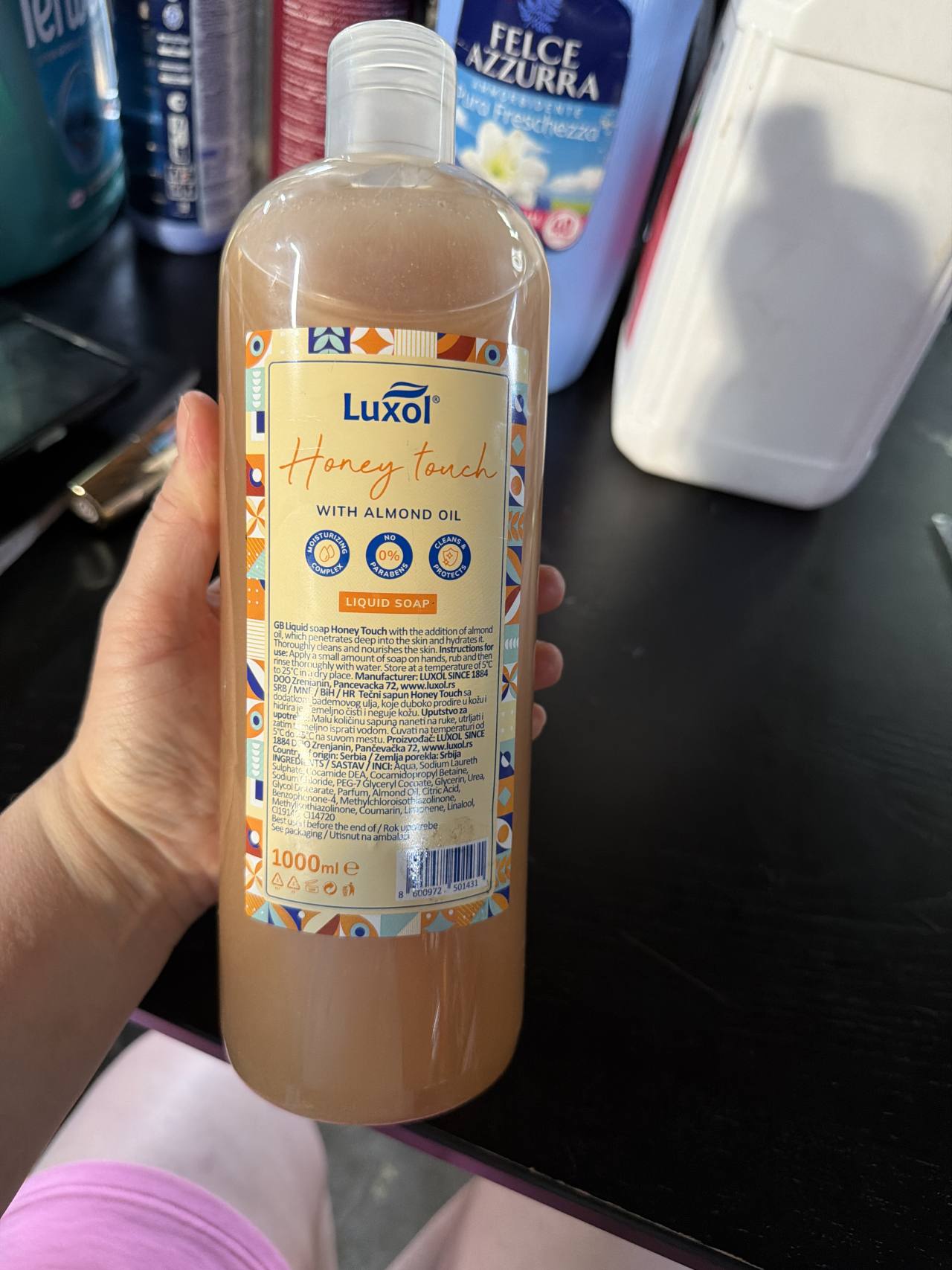 Жидкое мыло Luxol Honey Touch с миндальным маслом