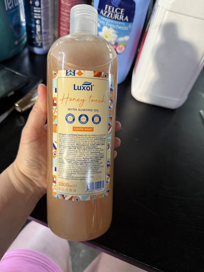 Жидкое мыло Luxol Honey Touch с миндальным маслом