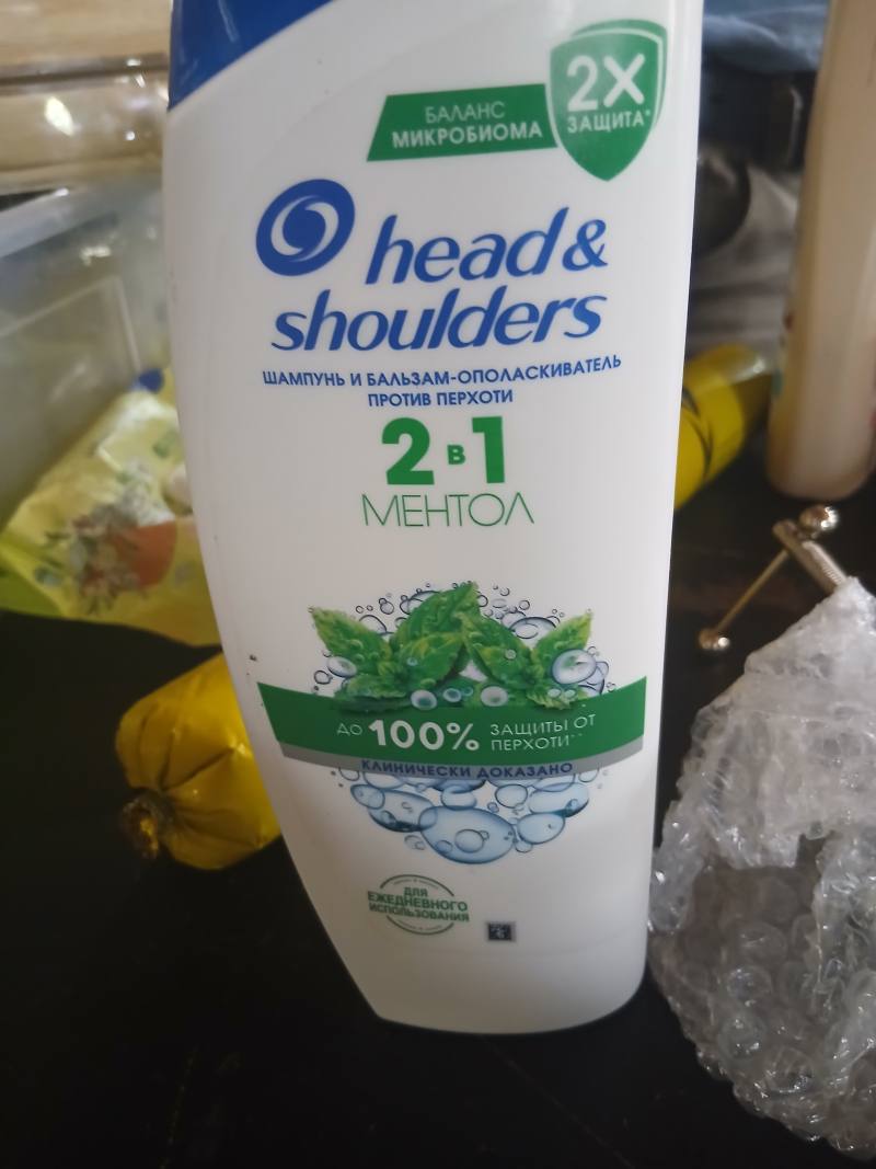 Head & Shoulders Шампунь и бальзам-ополаскиватель 2 в 1 против перхоти Ментол