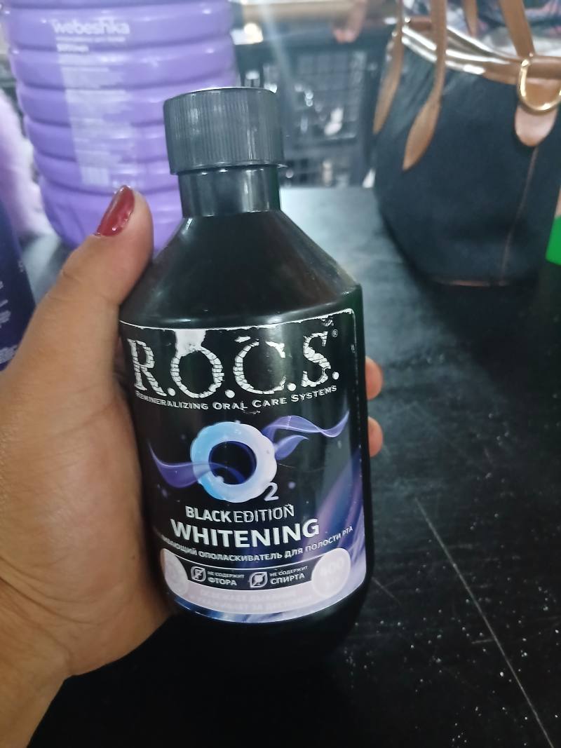 Ополаскиватель для полости рта R.O.C.S. Black Edition Whitening