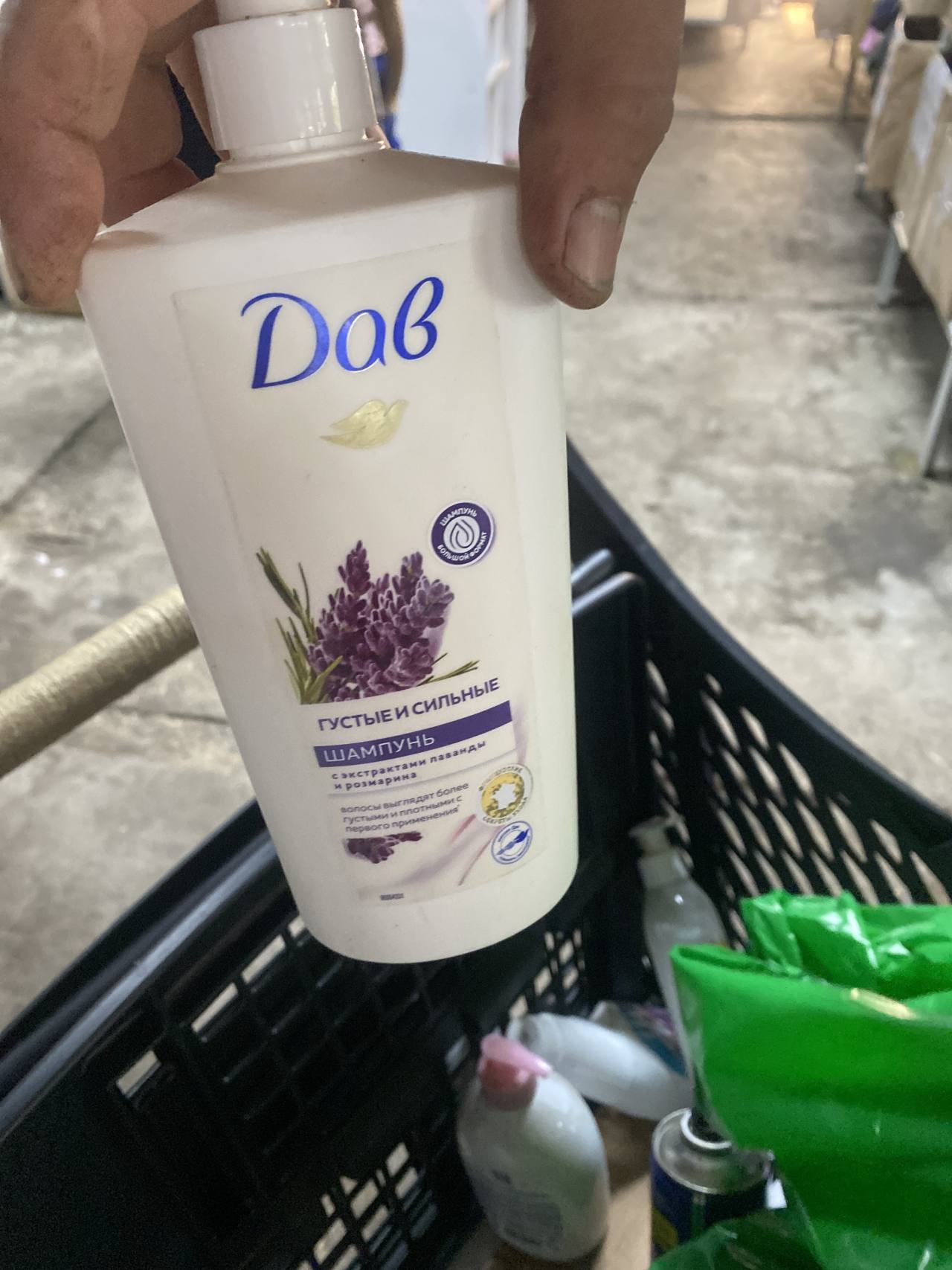 Dove Шампунь Густые и Сильные с экстрактами лаванды и розмарина