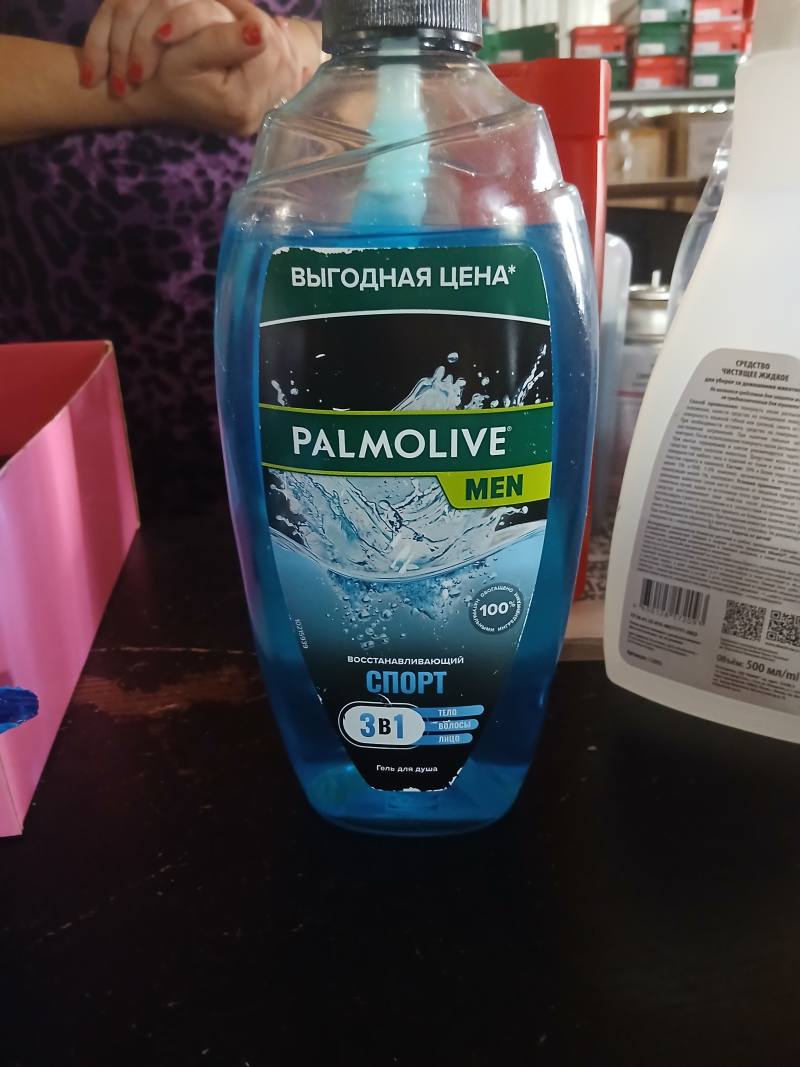 Гель для душа Palmolive Men Спорт восстанавливающий 3 в 1
