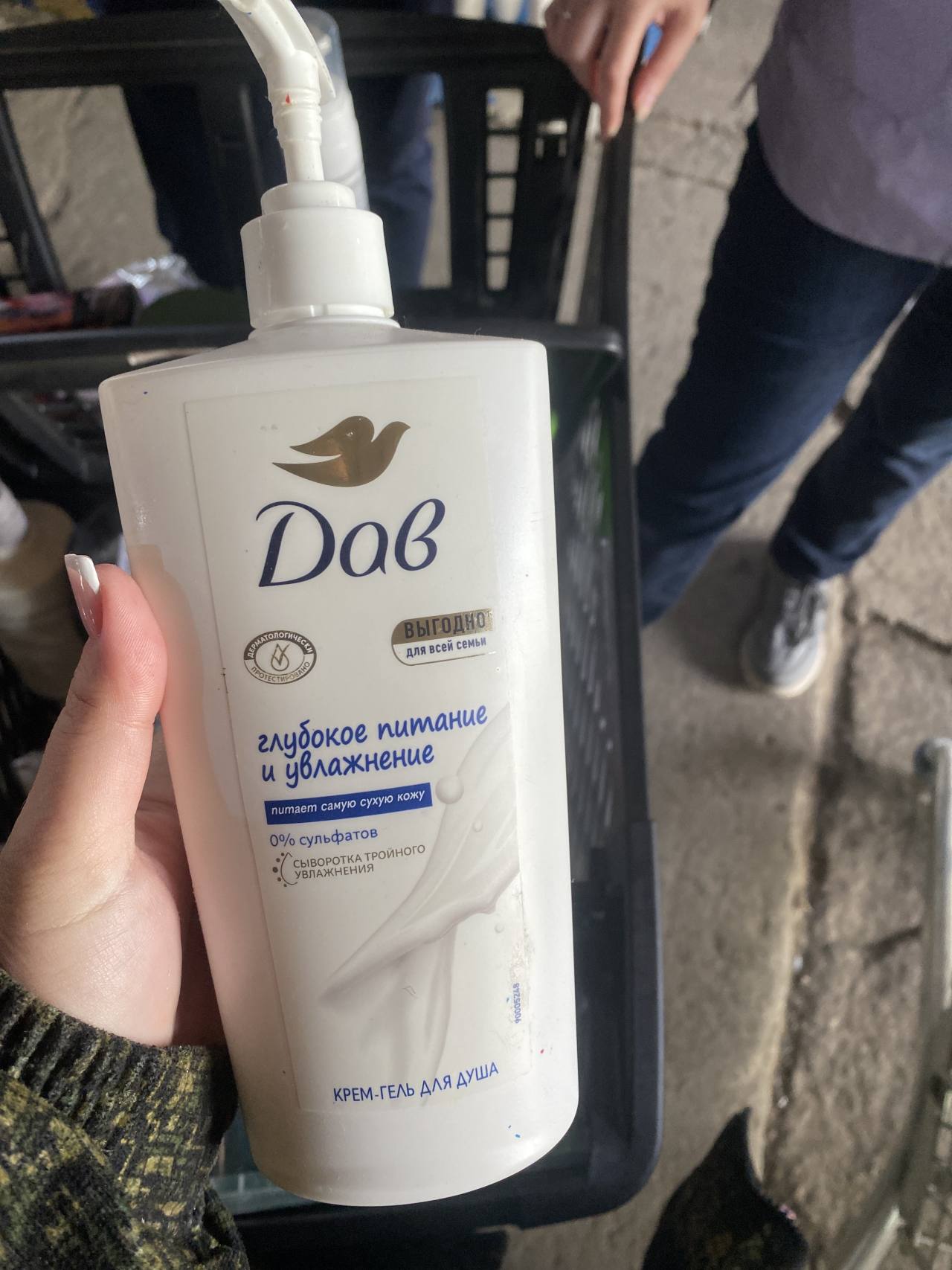 Крем-гель для душа Dove Глубокое питание и увлажнение