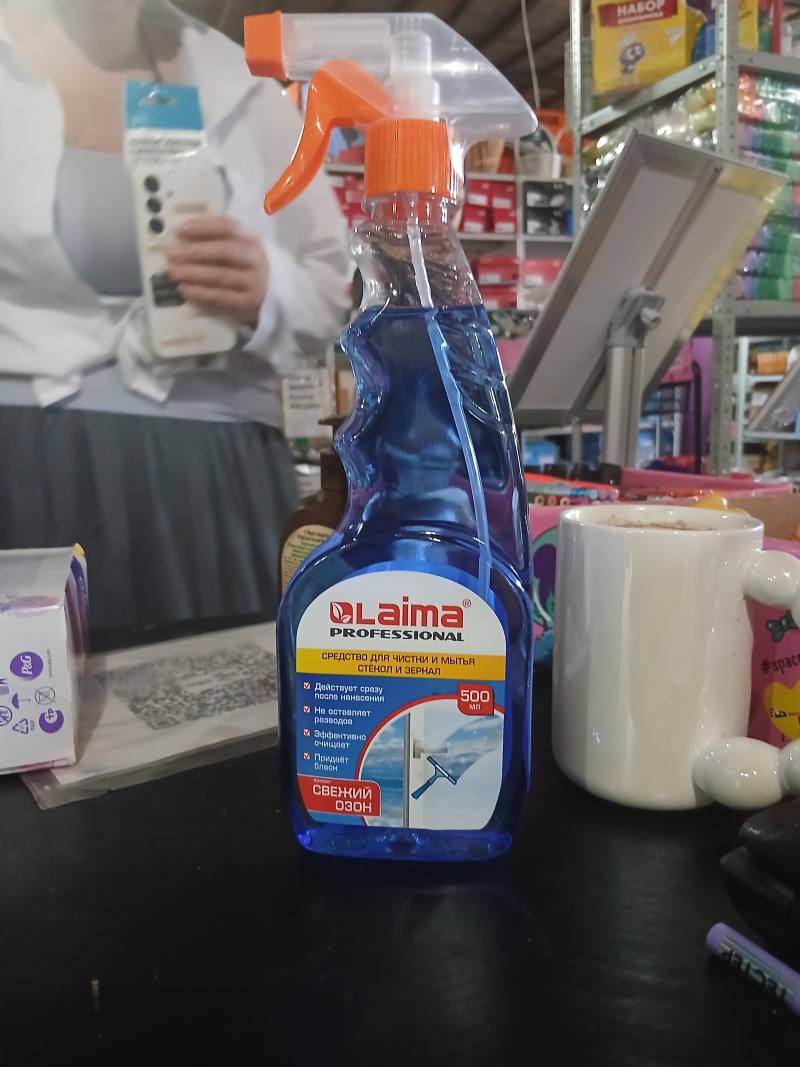 Laina Professional средство для чистки и мытья стёкол и зеркал, аромат Свежий озон
