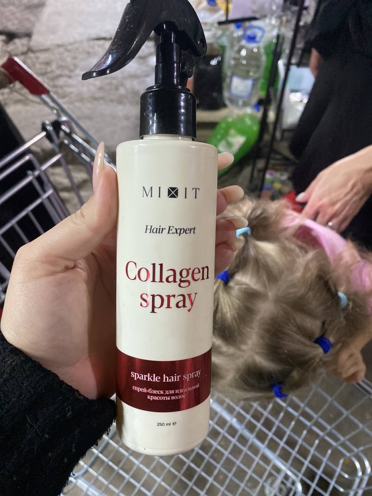 MIXIT Collagen spray sparkle hair spray