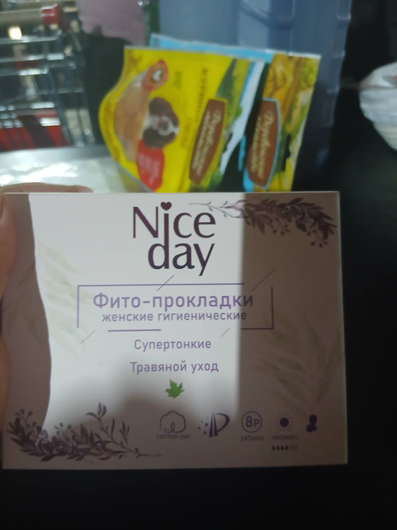 Nice day Фито-прокладки женские гигиенические Супертонкие Травяной уход