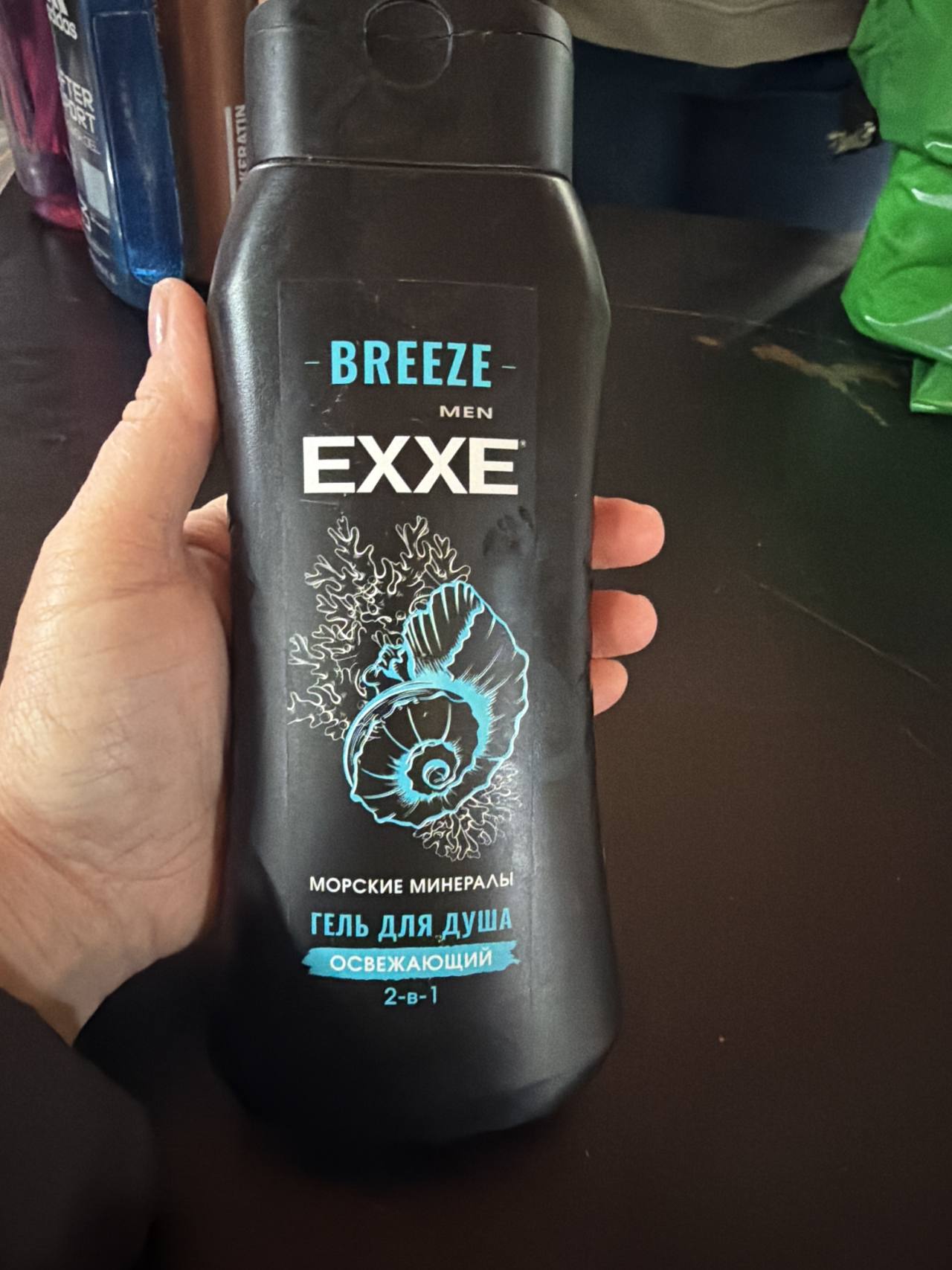 Гель для душа EXXE MEN BREEZE Морские минералы Освежающий 2-в-1