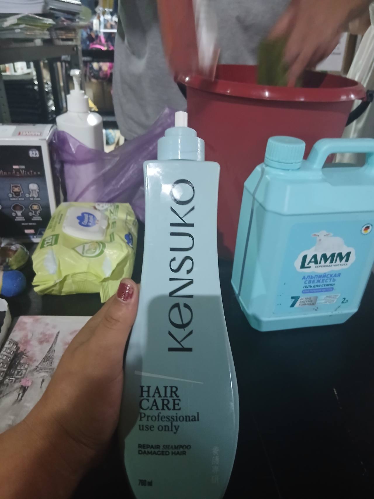 KENSUKO HAIR CARE Professional use only REPAIR SHAMPOO DAMAGED HAIR 760 ml