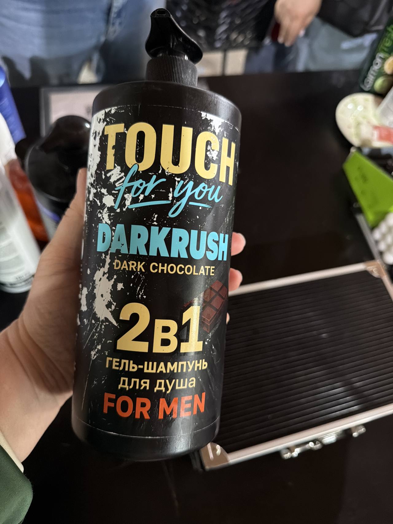 TOUCH for you DARKRUSH DARK CHOCOLATE 2в1 гель-шампунь для душа FOR MEN