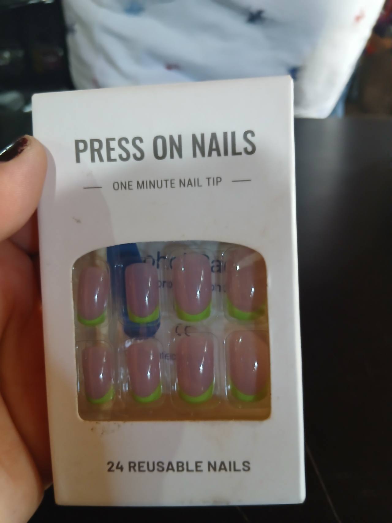 Press On Nails One Minute Nail Tip 24 Reusable Nails