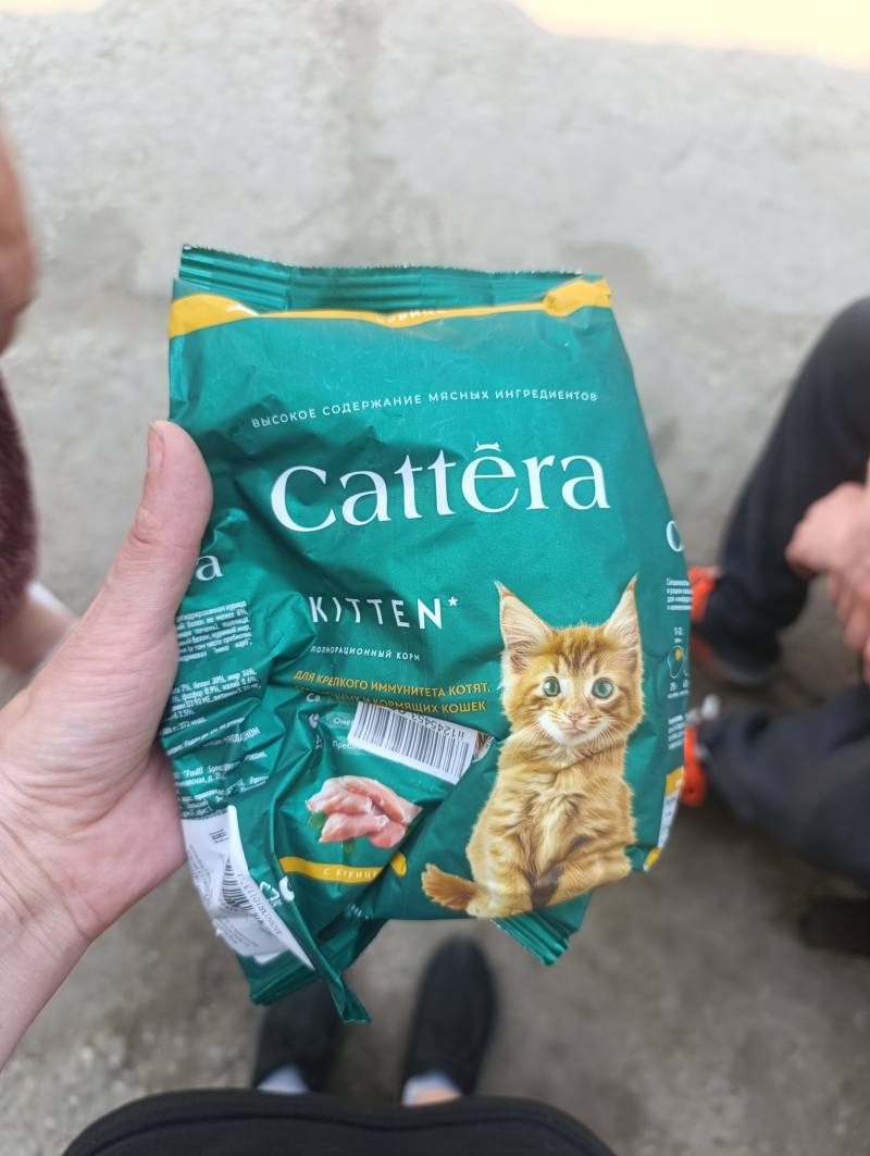 Cattera KITTEN* Полнорационный корм для котят и кормящих кошек с курицей