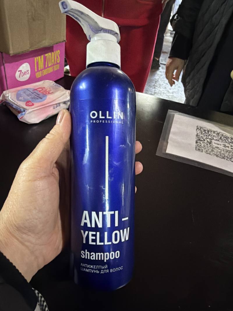 OLLIN PROFESSIONAL ANTI-YELLOW shampoo