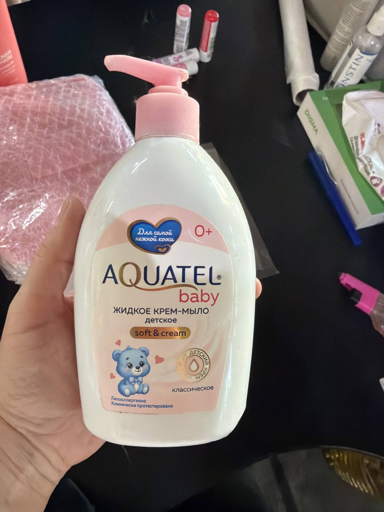 AQUATEL baby Жидкое крем-мыло детское soft & cream
