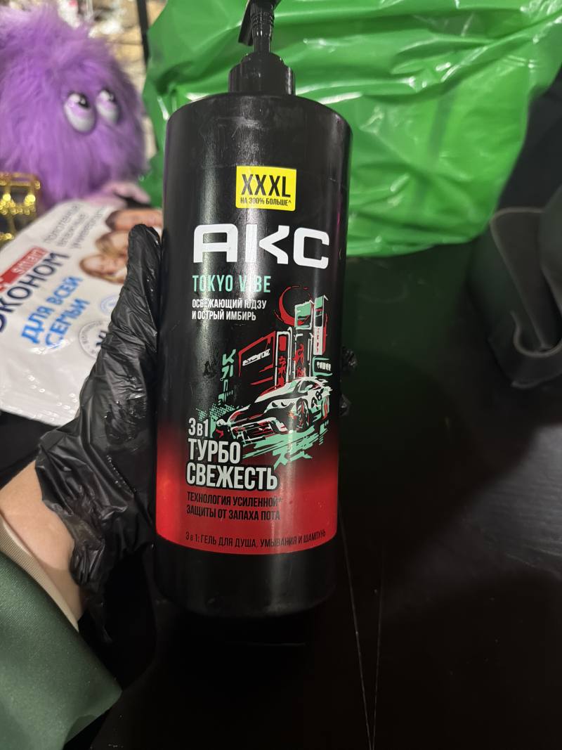 AKC Tokyo Vibe 3в1 Турбо Свежесть Гель для душа, умывания и шампунь