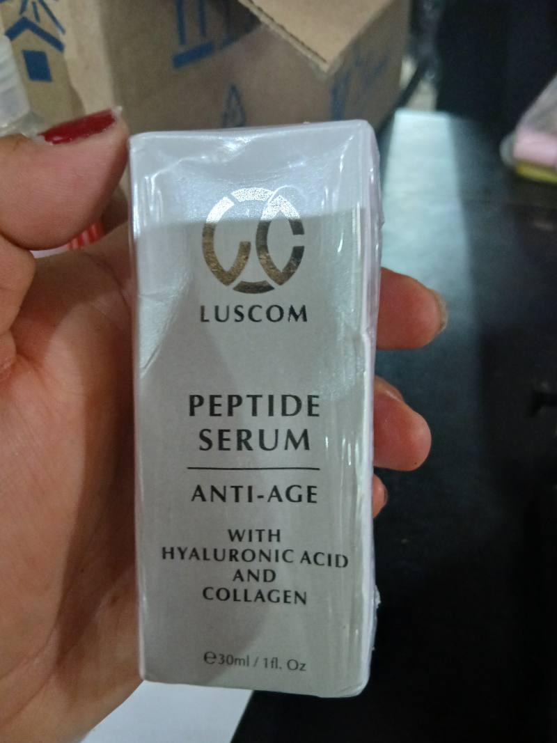 LUSCOM PEPTIDE SERUM ANTI-AGE WITH HYALURONIC ACID AND COLLAGEN