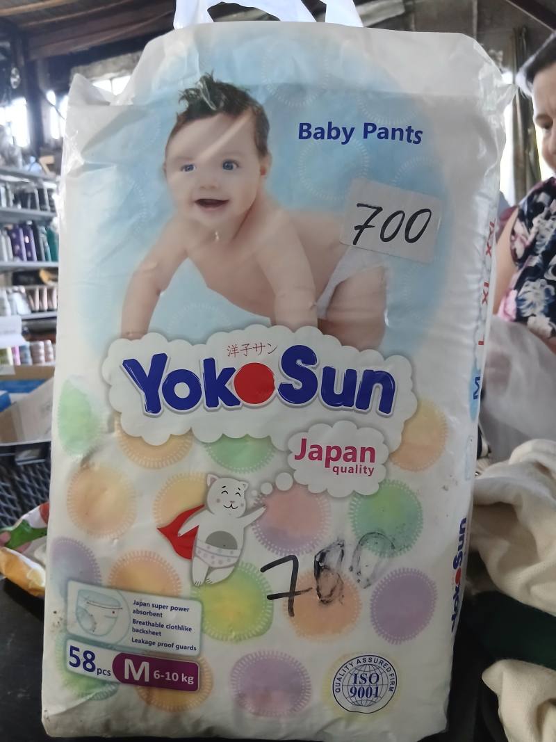 Подгузники-трусики Yoko Sun Baby Pants M 6-10 кг 58 шт