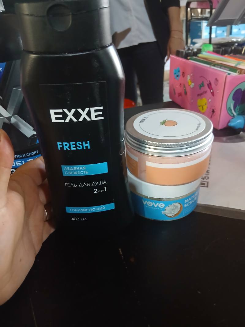 EXXE FRESH Гель для душа 2-в-1 Тонизирующий Ледяная свежесть