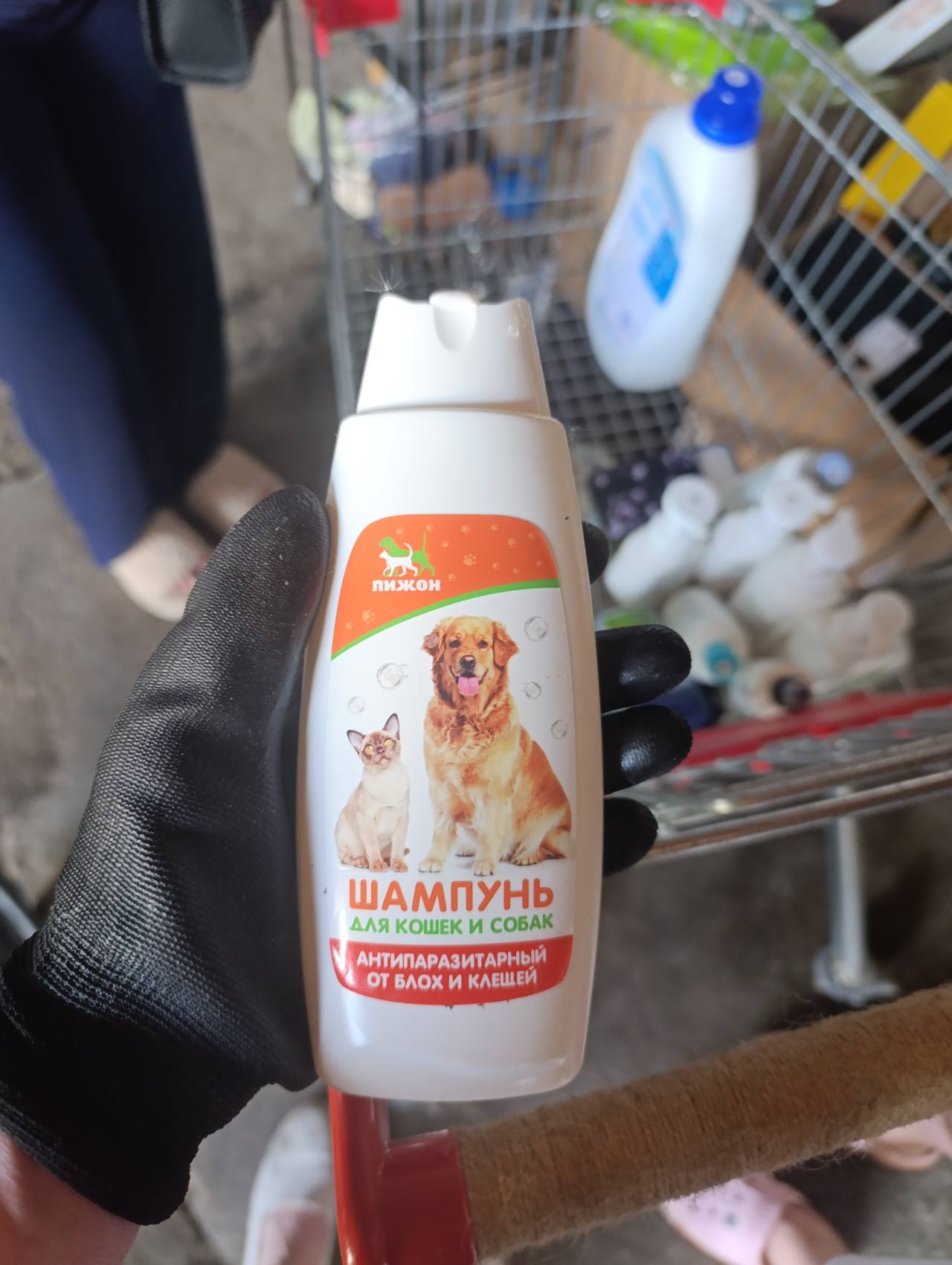 Шампунь антипаразитарный для кошек и собак от блох и клещей