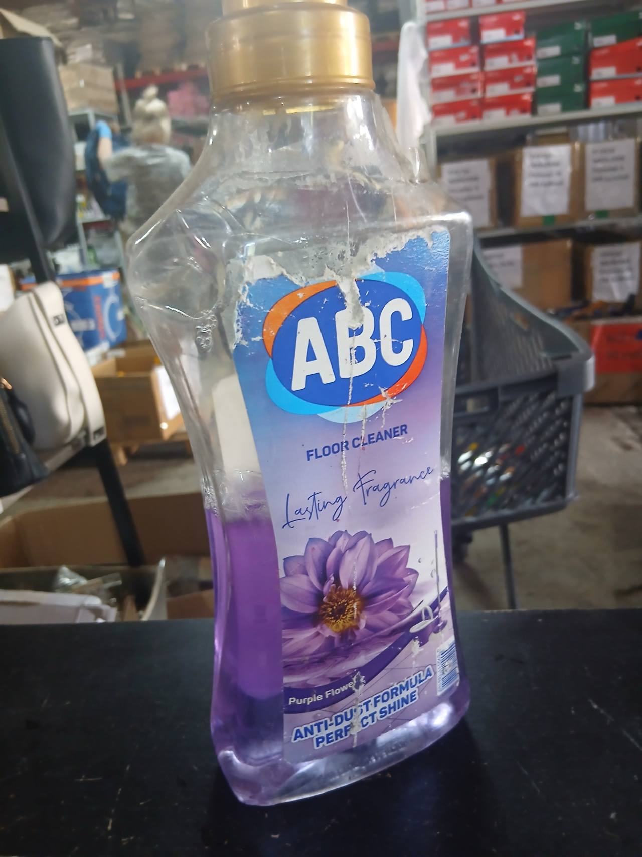 ABC Floor Cleaner Lasting Fragrance Purple Flower Anti-Dust Formula