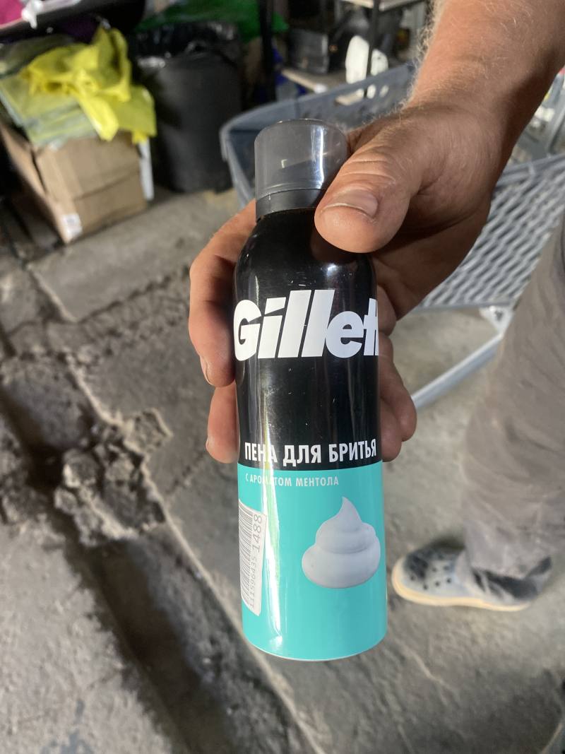 Пена для бритья Gillette с ароматом ментола