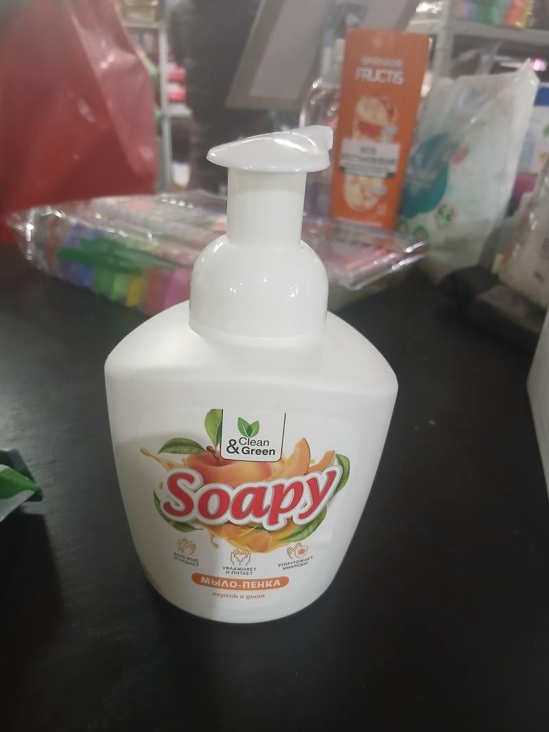 Soapy Clean & Green мыло-пенка «Персик и дыня»