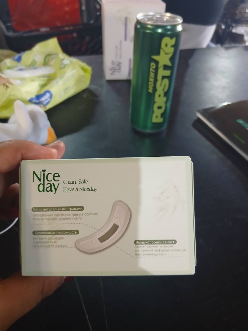 Гигиенические прокладки Nice day с натуральными травами