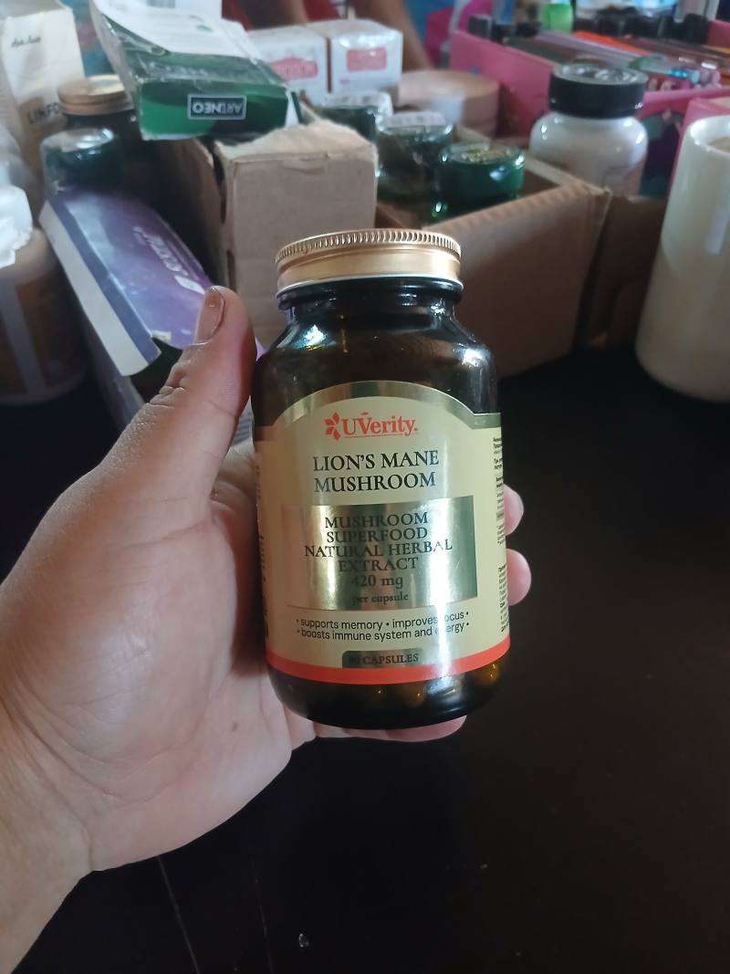 UVerity Lion's Mane Mushroom Natural Herbal Extract