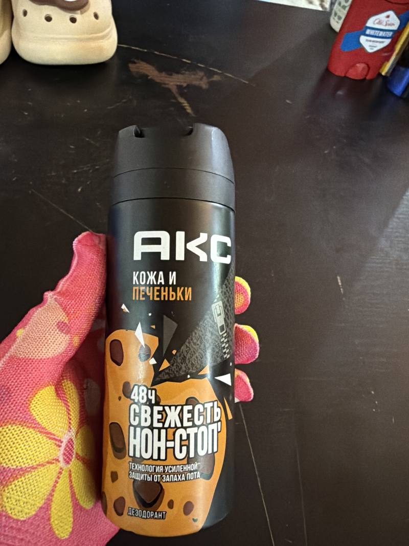 Дезодорант AKC Кожа и Печеньки Свежесть Нон-Стоп