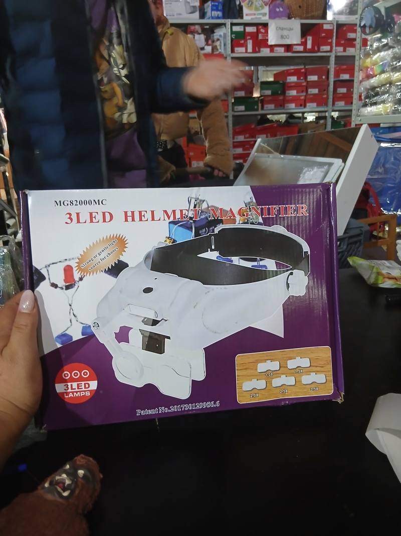 3LED Helmet Magnifier MG82000MC