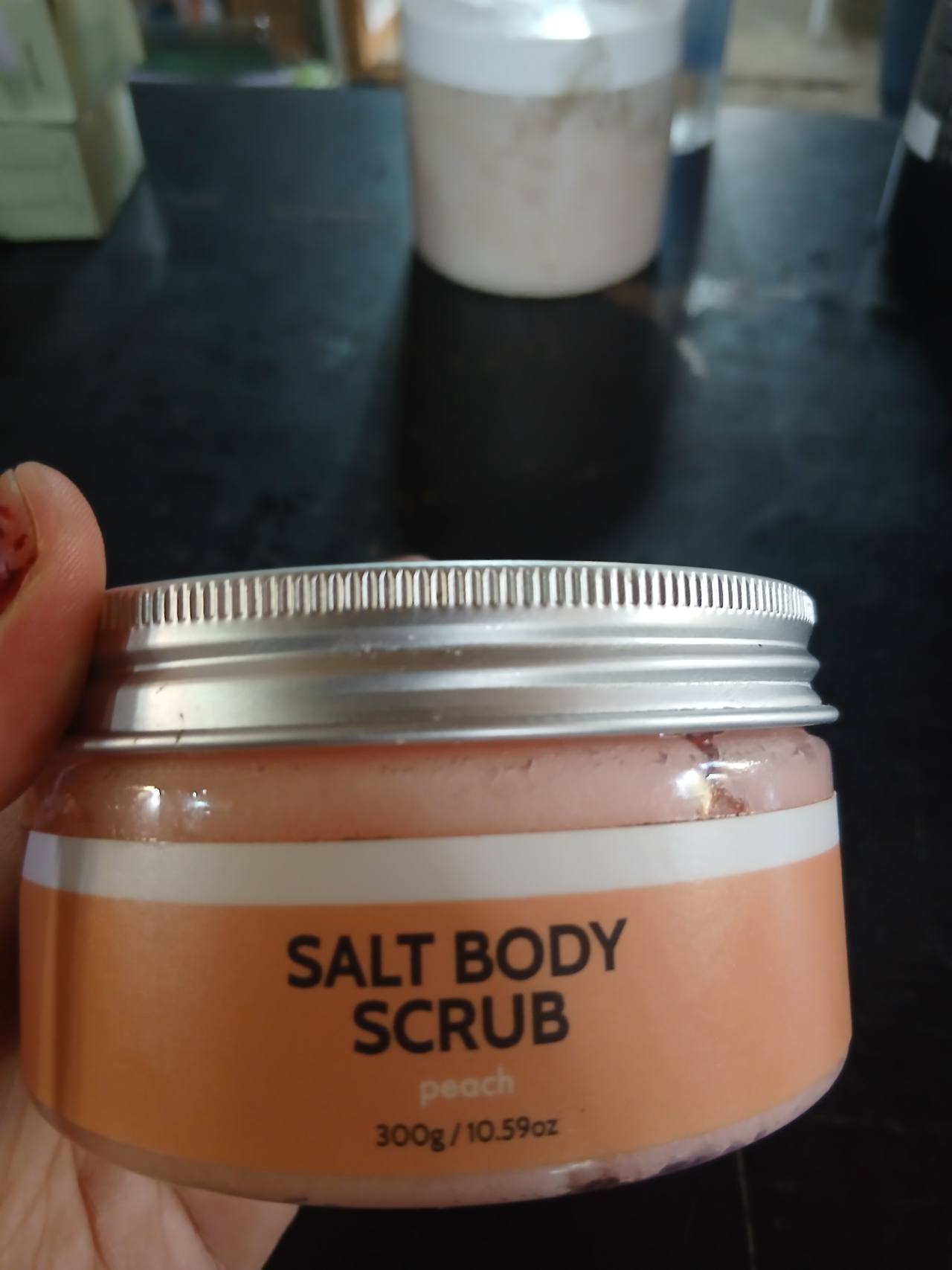 SALT BODY SCRUB peach