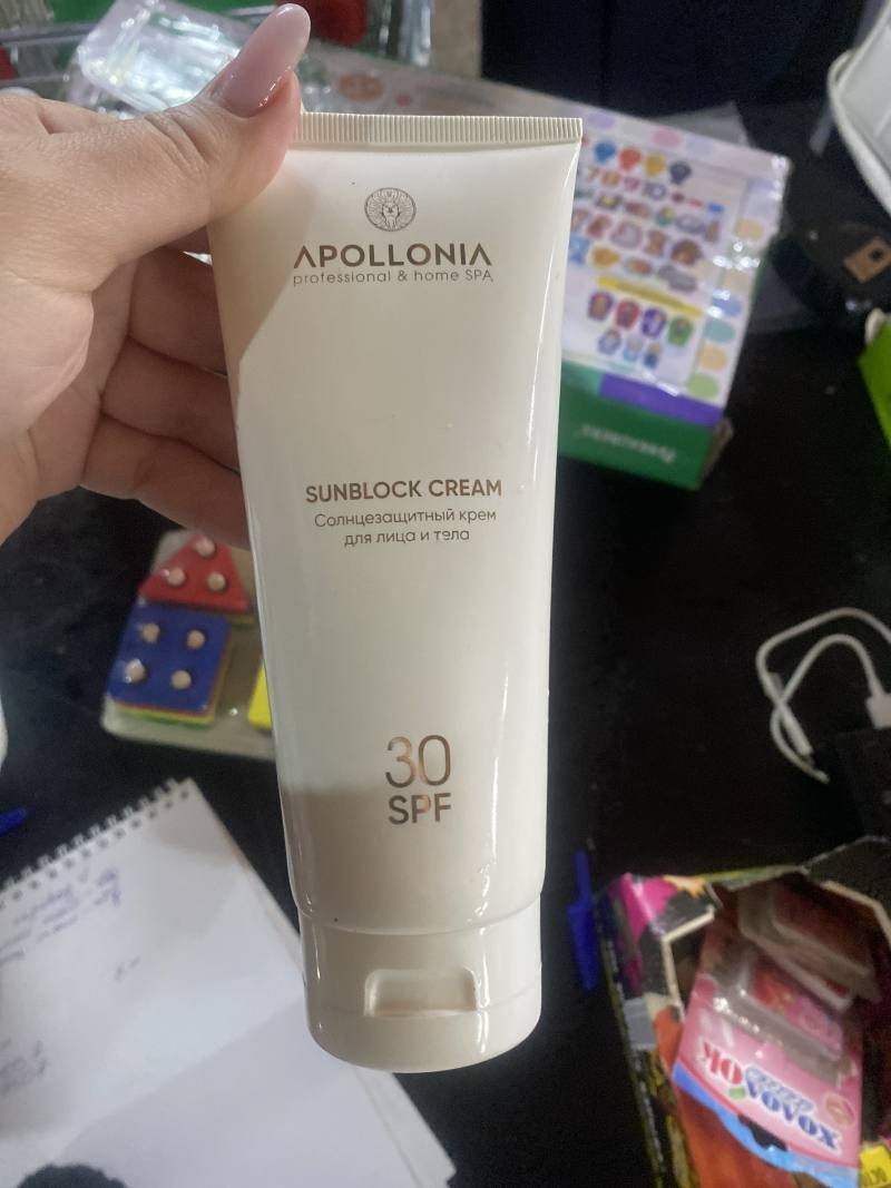APOLLONIA SUNBLOCK CREAM Солнцезащитный крем для лица и тела SPF 30