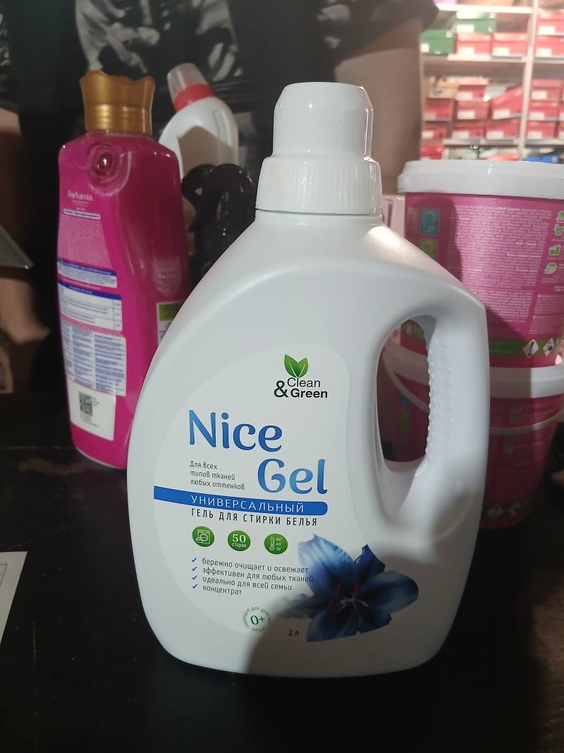 Clean & Green Nice Gel универсальный гель для стирки белья, 2 л